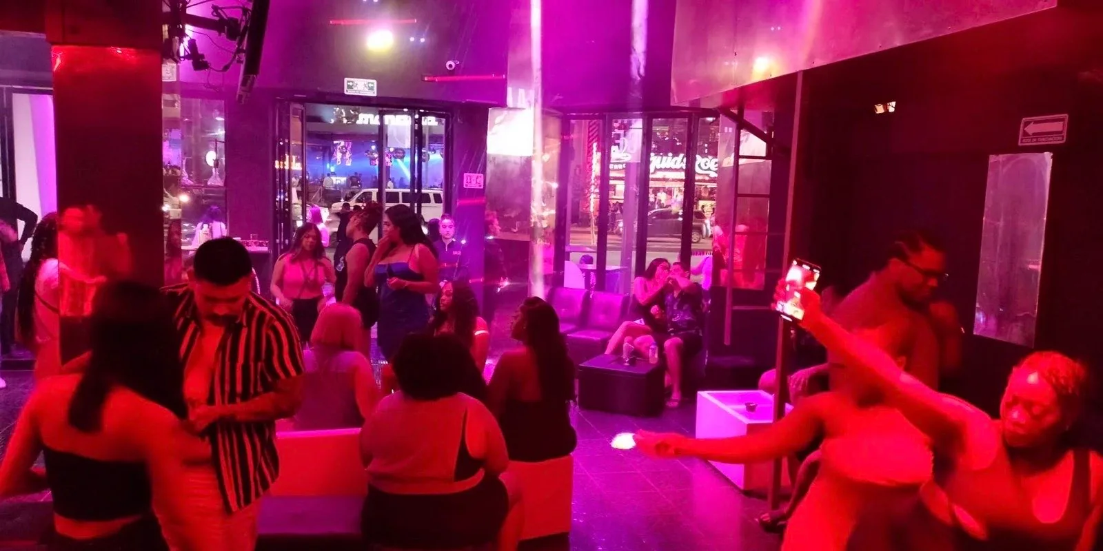 Packed dance floor under heavy bass at Balam Club, a trap and hip-hop room on the Cabo Party Access route in downtown Cabo San Lucas