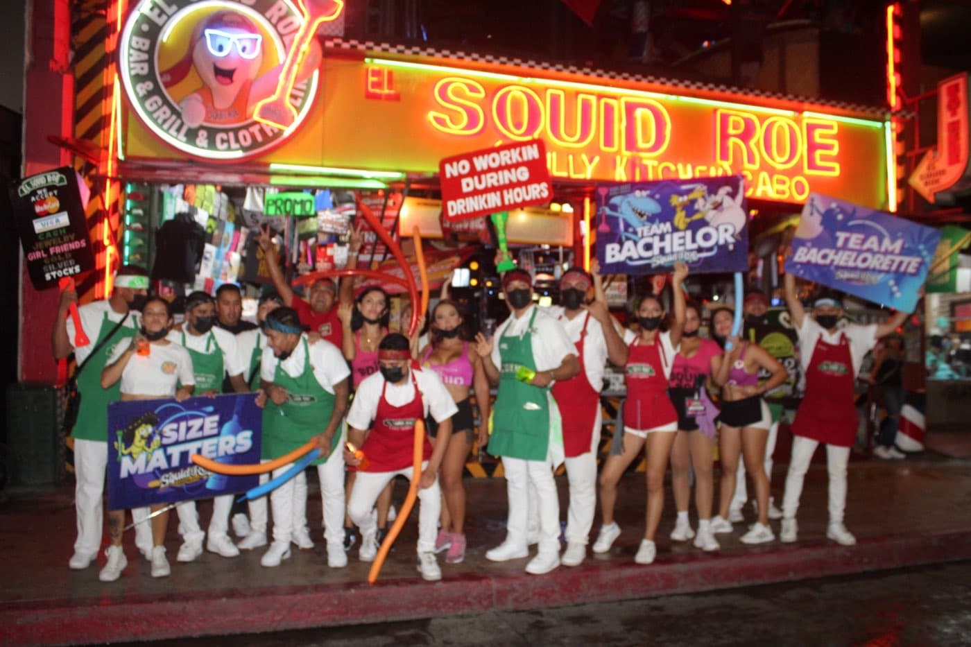 Bachelorette bar crawl night with Cabo Party Access in downtown Cabo San Lucas — photo 3